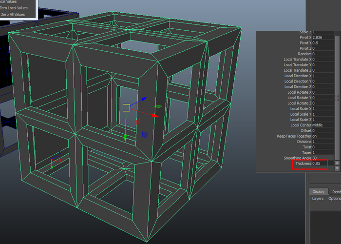 Mayaモデリング ジオメトリーに厚みを付ける方法 3dcg最新情報サイト Modeling Happy