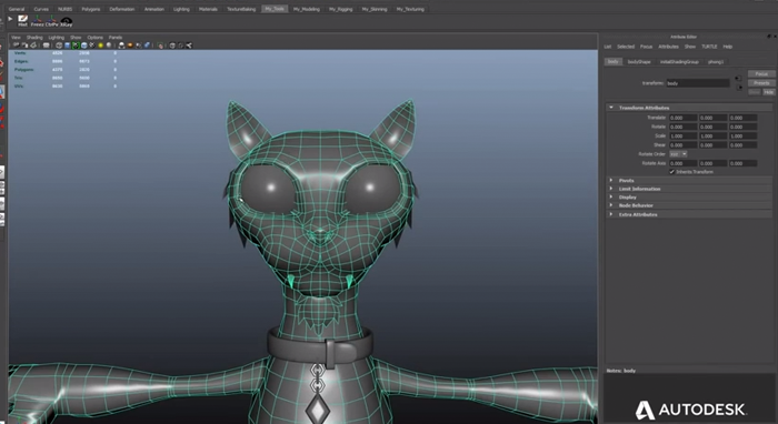 Mayaでネコキャラクターをモデリングするチュートリアル動画 3dcg最新情報サイト Modeling Happy