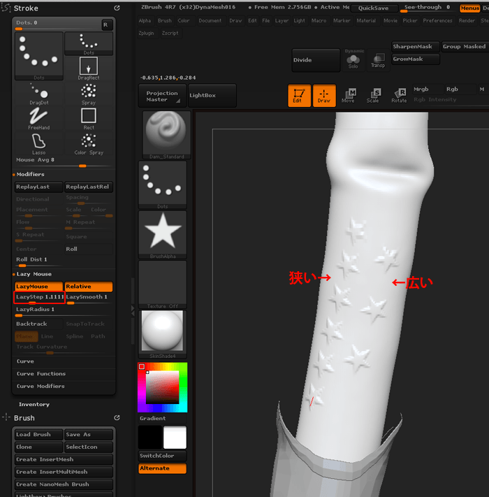 zbrush straight line with lazymouse