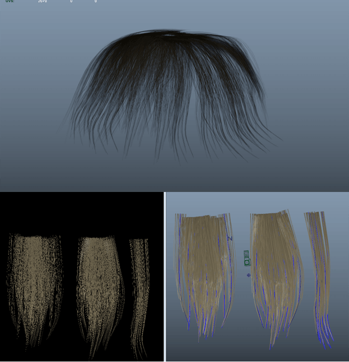Mayaでリアル系のゲームに使える髪の毛を作るチュートリアルを記事にしました サンプルテクスチャあり 3dcg最新情報サイト Modeling Happy