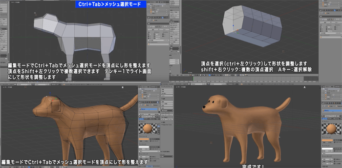 Blender初心者におすすめ 日本語チュートリアルで犬を作り上げる動画 3dcg最新情報サイト Modeling Happy