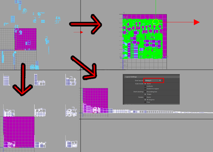 Maya標準で付いているuvを整列させる Layout の使い方 3dcg最新情報サイト Modeling Happy