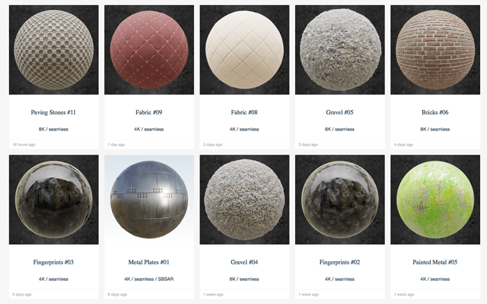 登録無し 無料でpbr用テクスチャーを100種類ダウンロード出来るサイトcco Textures 3dcg最新情報サイト Modeling Happy