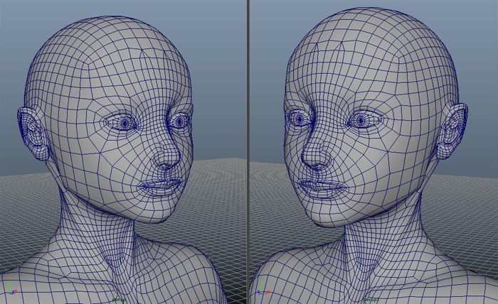 自主制作女性キャラをmayaでモデリング中 3dcg最新情報サイト Modeling Happy