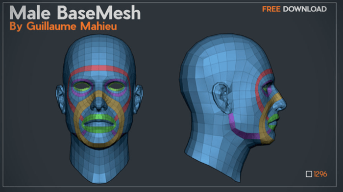 成人男性の顔objモデルを無料ダウンロードして使うことができます 3dcg最新情報サイト Modeling Happy