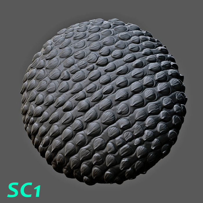 ドラゴンやクリーチャーの鱗を作るのに使えるアルファテクスチャ10種類セット 3dcg最新情報サイト Modeling Happy