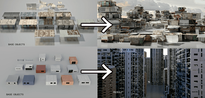 数種類のパーツを用意するだけで自動で建物や町並みを作ってくれる背景モデラーに驚異的なジェネレータープラグイン Maya Structures が発売開始されました 3dcg最新情報サイト Modeling Happy