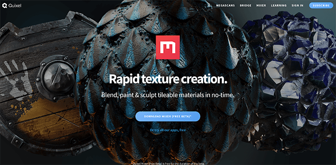 テクスチャ作成ソフトのquixel Mixerが１年間無料で使えますよ 3dcg最新情報サイト Modeling Happy