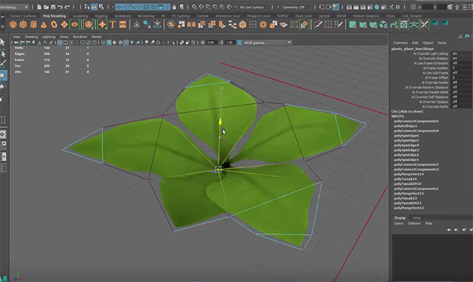 ゲーム系のローポリで作られた草をzbrushとサブスタンスデザイナーにmayaを使って作るチュートリアル動画 3dcg最新情報サイト Modeling Happy