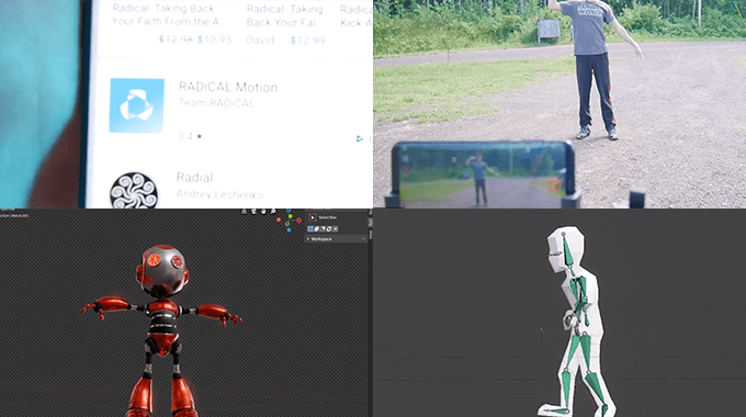 Radical Motion スマホ撮影したモーションキャプチャデータをブレンダーに読み込むチュートリアル動画 3dcg最新情報サイト Modeling Happy