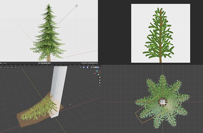 Blender2 8を使ってローポリで１から木をモデリングしてテクスチャを作るチュートリアル動画 3dcg最新情報サイト Modeling Happy