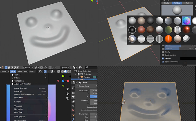 Blender2 8 簡単にさくっとノーマルマップテクスチャを作る方法 3dcg最新情報サイト Modeling Happy