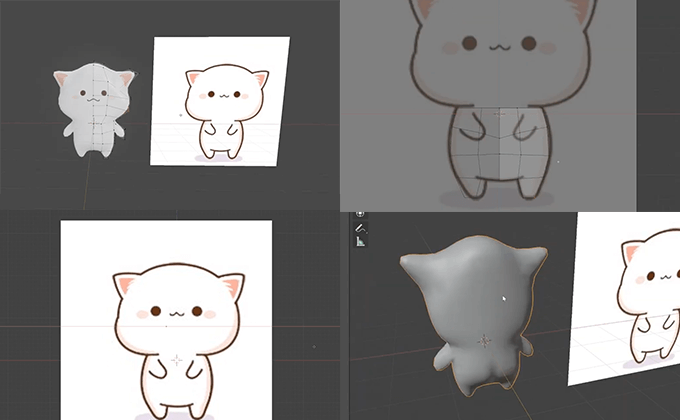 初心者向け Blenderで可愛らしいキャラクターをモデリングしてペイント