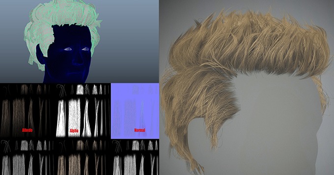 リアルな質感のゲーム用髪の毛テクスチャを作る方法とは テクスチャ画像をダウンロード出来ます 3dcg最新情報サイト Modeling Happy