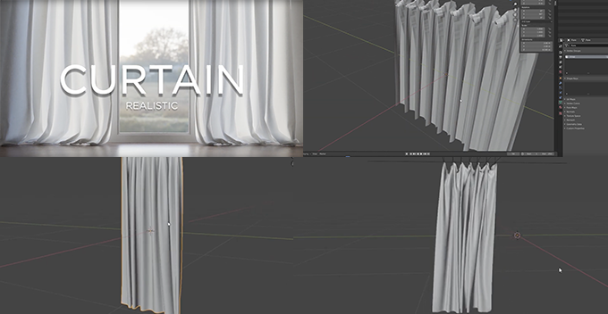 Blenderでカーテンをモデリングする３種類の方法 3dcg最新情報サイト Modeling Happy