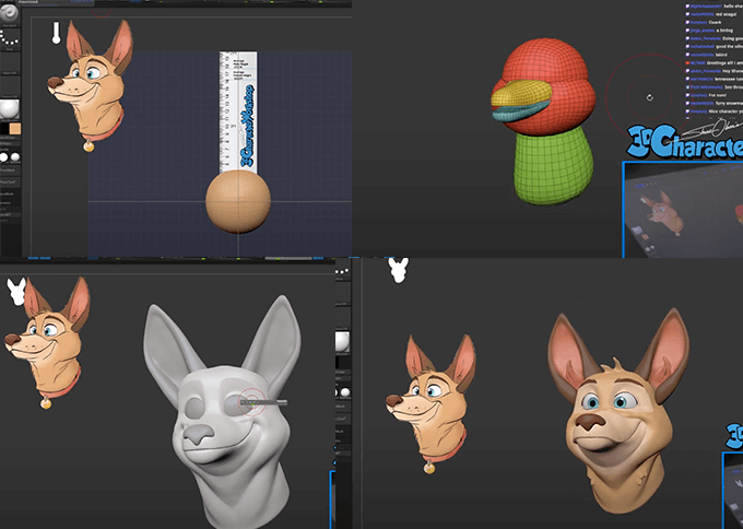 ディズニー映画に出てきそうなカートゥーンキャラクターをzbrushで１から作るチュートリアル動画 3dcg最新情報サイト Modeling Happy