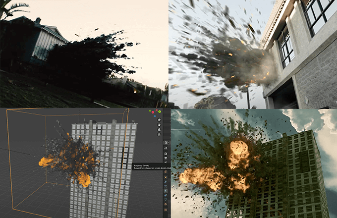 Khaos Blenderで爆破に煙やガラスの破片などを数クリックで作れるアドオンがセール中 3dcg最新情報サイト Modeling Happy