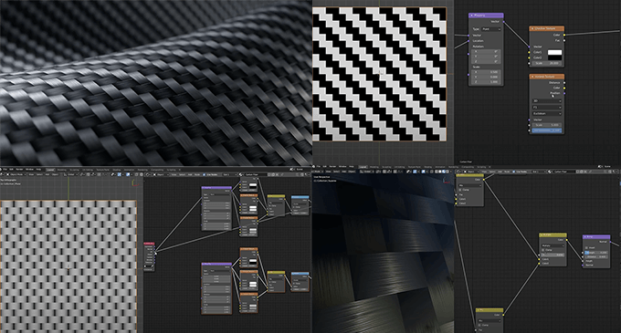 Blenderで１からカーボンファイバー素材を作るチュートリアル 動画 3dcg最新情報サイト Modeling Happy
