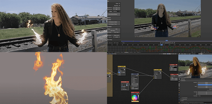 Blenderで撮影した動画に炎を作って手に持たせてモーショントラッキングで合成するチュートリアル動画 3dcg最新情報サイト Modeling Happy