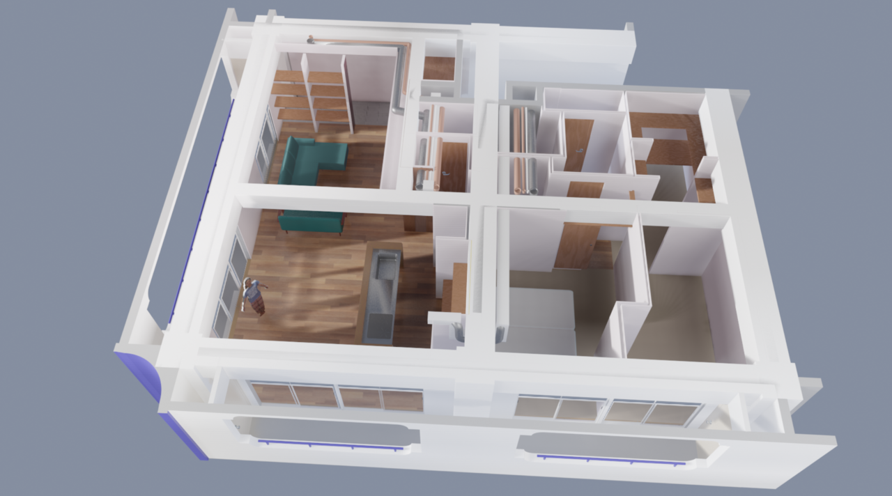 マンションをリノベーションする前にblenderを使って家具を配置して理想的な住まいを得た人の記事 3dcg最新情報サイト Modeling Happy