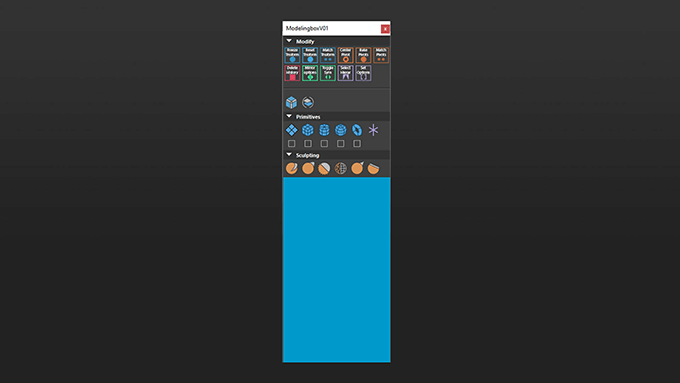 Modelingbox Mayaのモデリングでよく使う機能をまとめたツールboxが無料でダウンロード出来ます 3dcg最新情報サイト Modeling Happy