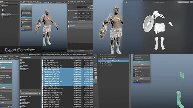 Jj Obj Toolkit For Maya 複数のobjファイルを１つにコンバインして書き出したり読み込んだり出来るツール 3dcg最新情報サイト Modeling Happy