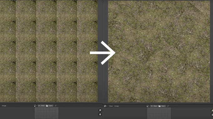 No More Texture Tiling Artefacts Blenderでリピートするテクスチャのタイリングを無くすノード 3dcg最新情報サイト Modeling Happy