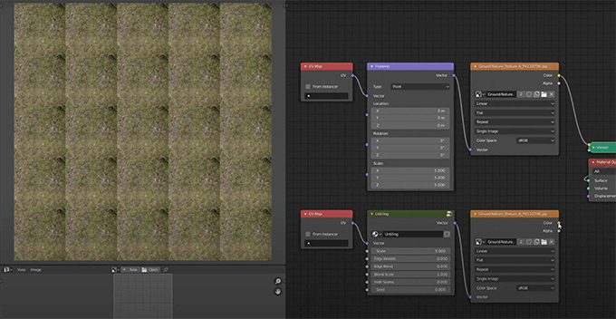 No More Texture Tiling Artefacts Blenderでリピートするテクスチャのタイリングを無くすノード 3dcg最新情報サイト Modeling Happy