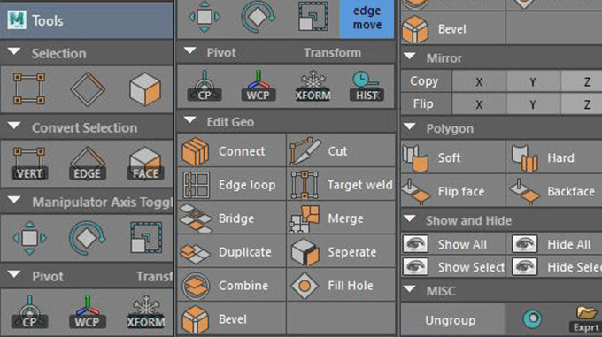 3ds Tools For Maya Mayaでモデリングする時によく使うツールがまとまったウィンドウパネルを無料で使えます 3dcg最新情報サイト Modeling Happy