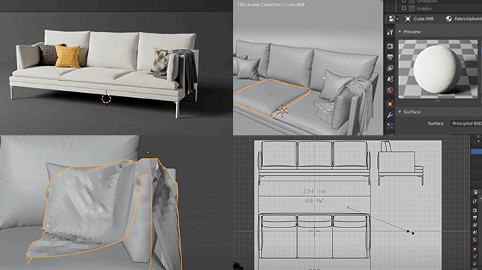 Blender初心者用 １からフォトリアルな長椅子を作るチュートリアル動画が公開 3dcg最新情報サイト Modeling Happy