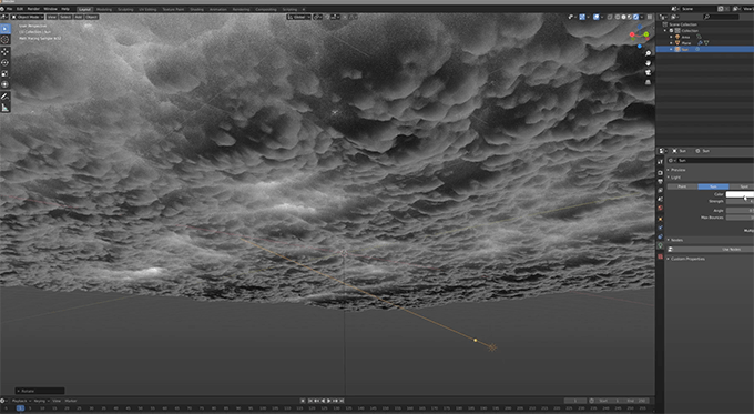 Blenderでoceanモディファイヤーを使ってリアルな雲を作るチュートリアル動画 3dcg最新情報サイト Modeling Happy