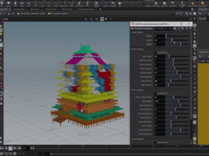 Houdini Tutorial Procedural Japanese Castle in Unreal Engine 4 アンリアル ...